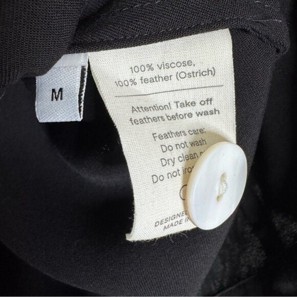 NWT Sleeper Party Pajama 2 pc. Set With Detachable Feathers Black Size M - Picture 10 of 16